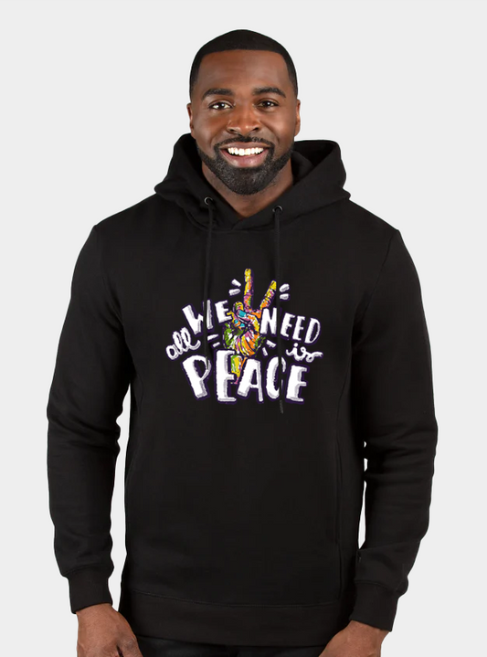 All We Need is Peace - Typography Hoodie