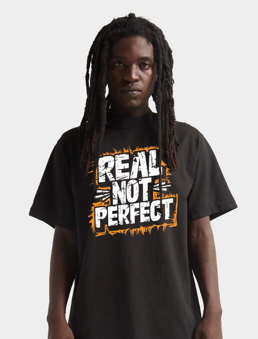 Real Not Perfect - Typography T-Shirt