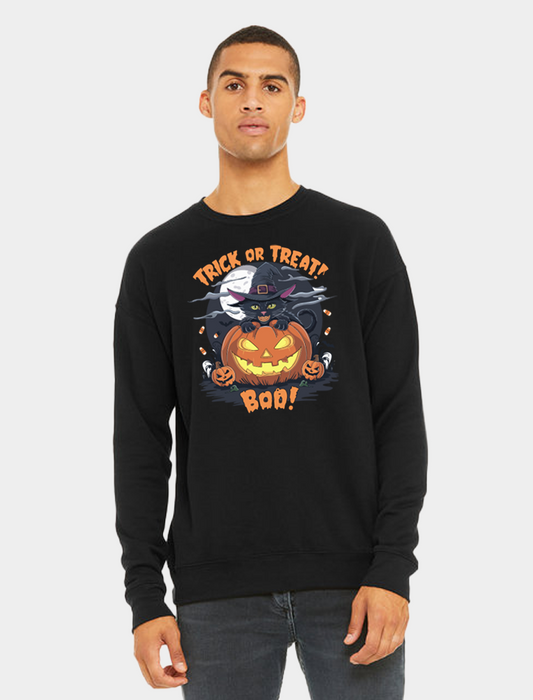 Trick Or Treat Boo - Halloween Sweatshirt