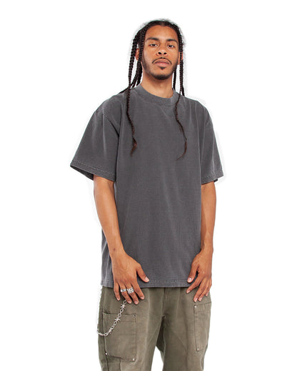 Solid Color Oversized Tee - Shadow